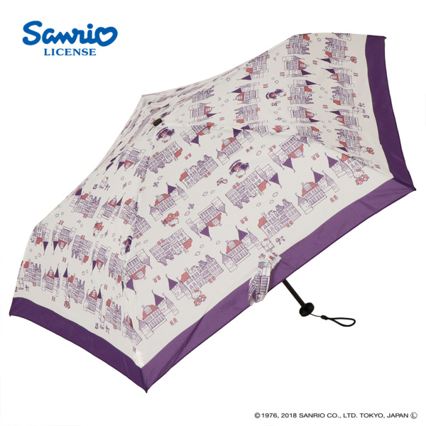 折りたたみ雨傘 Light Umbrella【ハローキティ/赤い屋根のお家】