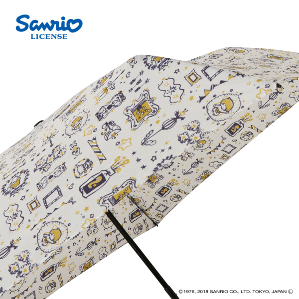 折りたたみ傘 サンリオ 手開き 55cm 6本骨 リトルツインスターズ 折りたたみ雨傘 Light Umbrella【リトルツインスターズ/スター