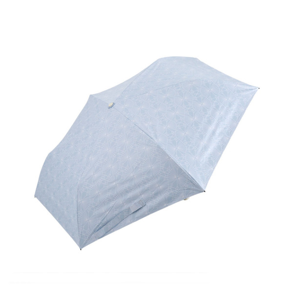 蒼衣　折り鶴15×15cm 晴雨兼用折りたたみ日傘【鶴（蒼白色/そうはくしょく）】｜日傘