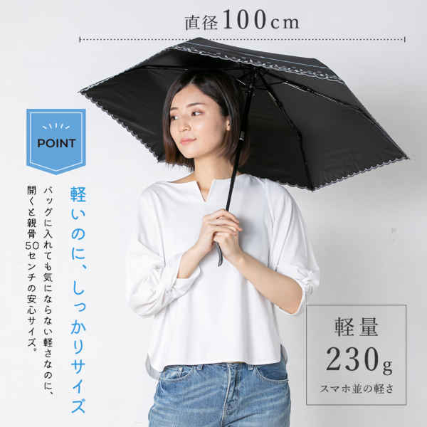 晴雨兼用折りたたみ自動開閉日傘【花バード/3カラー】