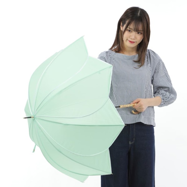 送料込】One's Plusの雨傘【フラワーシェイプ/無地7色】 送料込】One's Plusの雨傘【フラワーシェイプ/無地7色】