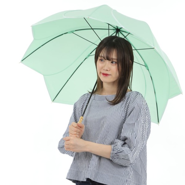 送料込】One's Plusの雨傘【フラワーシェイプ/無地7色】 送料込】One's Plusの雨傘【フラワーシェイプ/無地7色】