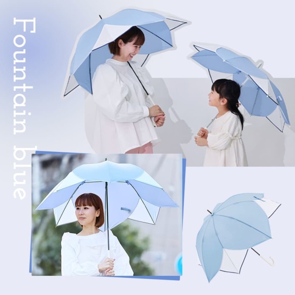 送料込】雨傘【フラワーシェイプ/無地4カラー】｜長傘 ｜LINE DROPS