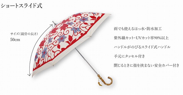 Nugoo 拭う の晴雨兼用日傘 あじさい小道 Line Drops