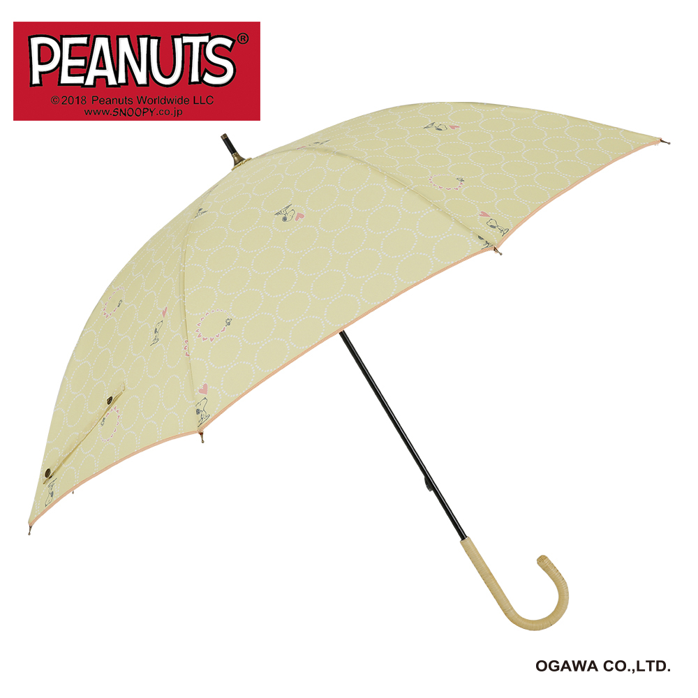 Peanuts One Splusの晴雨兼用日傘 スヌーピー ハッピーレース Line Drops