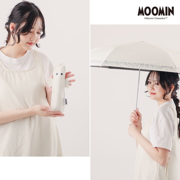 裕子りん❤︎折りたたみ傘 折りたたみ傘 「別注」「because」パイピング / 晴雨兼用 レイン