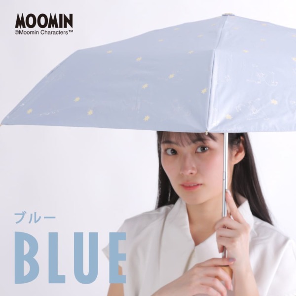 晴雨兼用折りたたみ日傘【スナフキン/フラワー】
