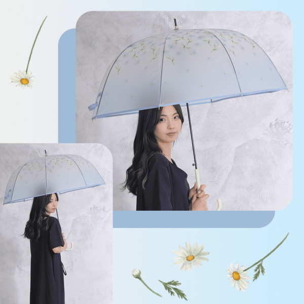マットクリアアンブレラ【4柄】｜ビニール傘 ｜LINE DROPS