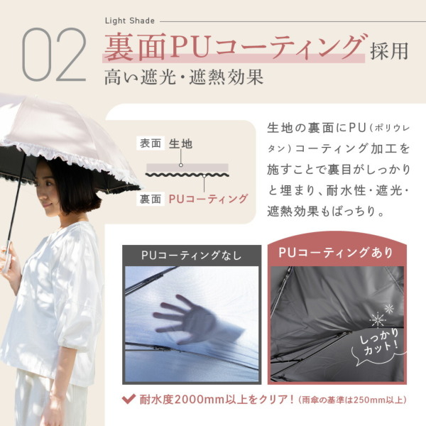 送料込】Ciel（シエル）の晴雨兼用日傘【マーメイドパラソル/6