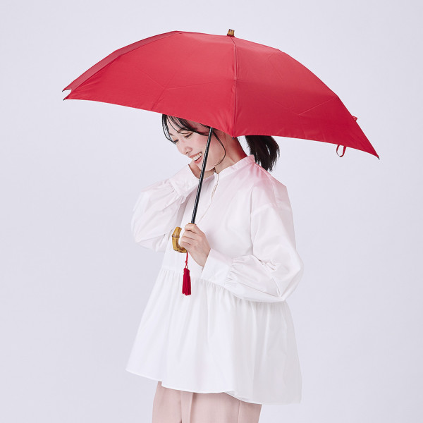 WAKAOの雨傘【タッセル付き合板手元/スリム】｜長傘 ｜LINE DROPS