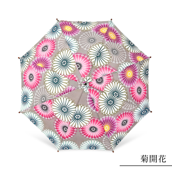 WAKAOの折りたたみ日傘【三勝染ゆかた生地】