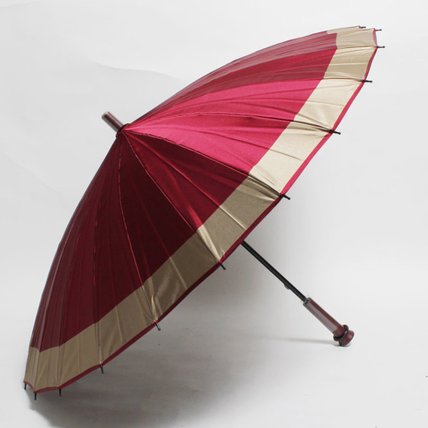 期間限定SALE]柴田の24本骨雨傘【甲州織/袋付き/2カラー】｜長傘