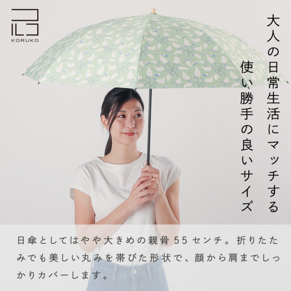 晴雨兼用2段ミニ折りたたみ日傘【my flower】｜折りたたみ傘 ｜LINE DROPS