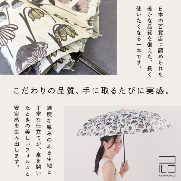 晴雨兼用折りたたみ日傘【ブラインドシャドウ】