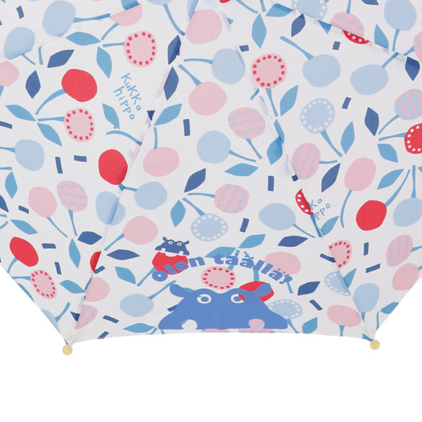 あさぽん キッズ雨傘【さくらんぼ】