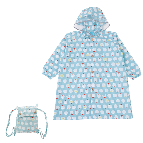 【ERL】Rainbow Drawstring Hood/追跡+関税+全国送料込み ボストアール レインコート キッズ セパレート ランドセル対応