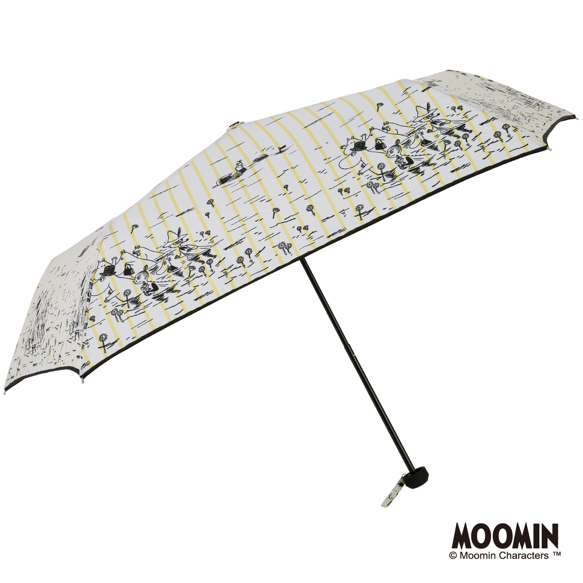 雨晴兼用折りたたみ雨傘【ムーミン/ムーミン谷の夏まつり】
