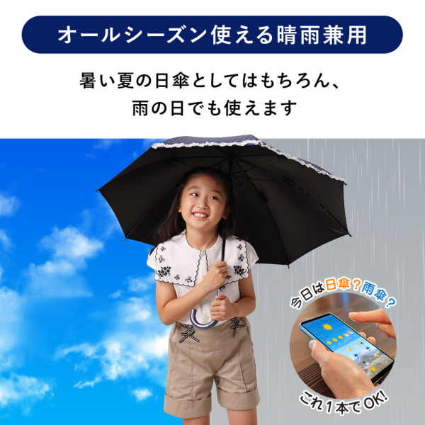 RKLのキッズ晴雨兼用日傘【子ども日傘/3パターン】